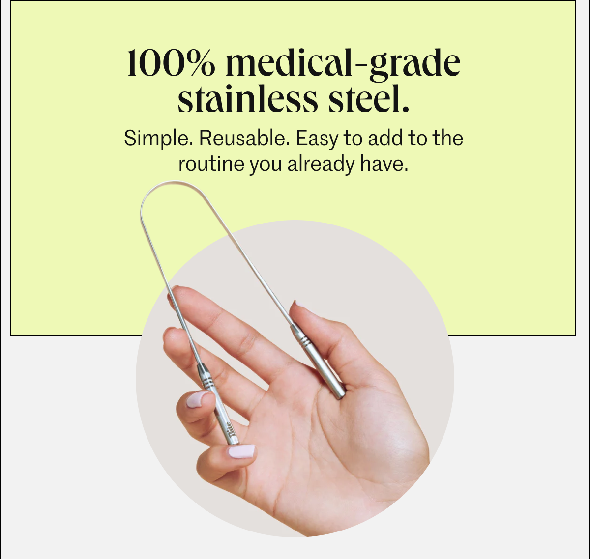 Shop tongue scraper