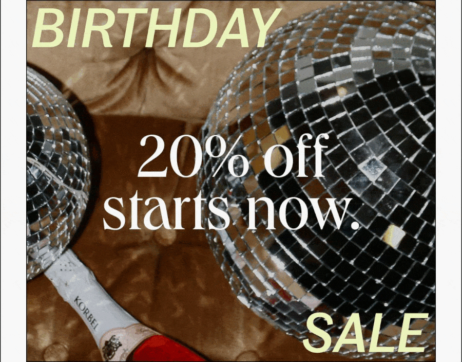 Birthday Sale Starts Now