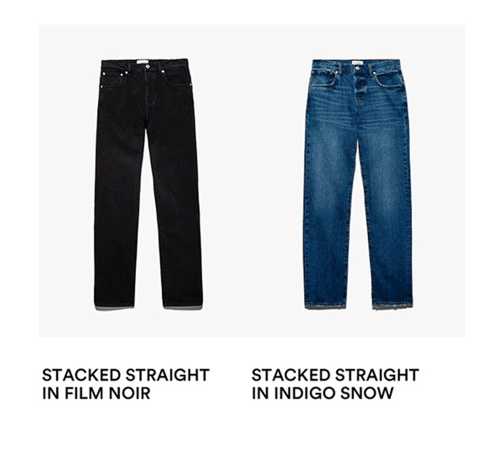 NEW DROP STACKED STRAIGHT JEAN Frame