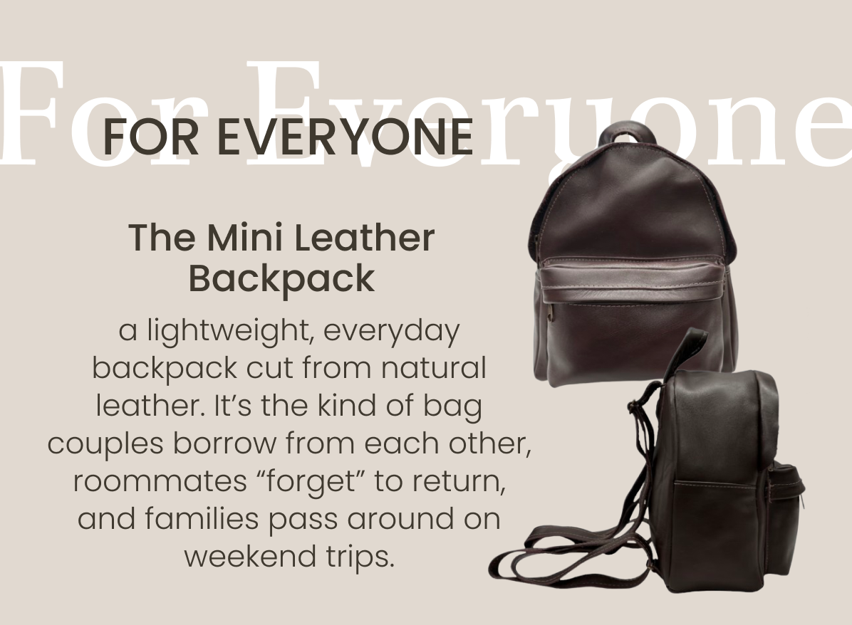 For Everyone - Mini Leather Backpack