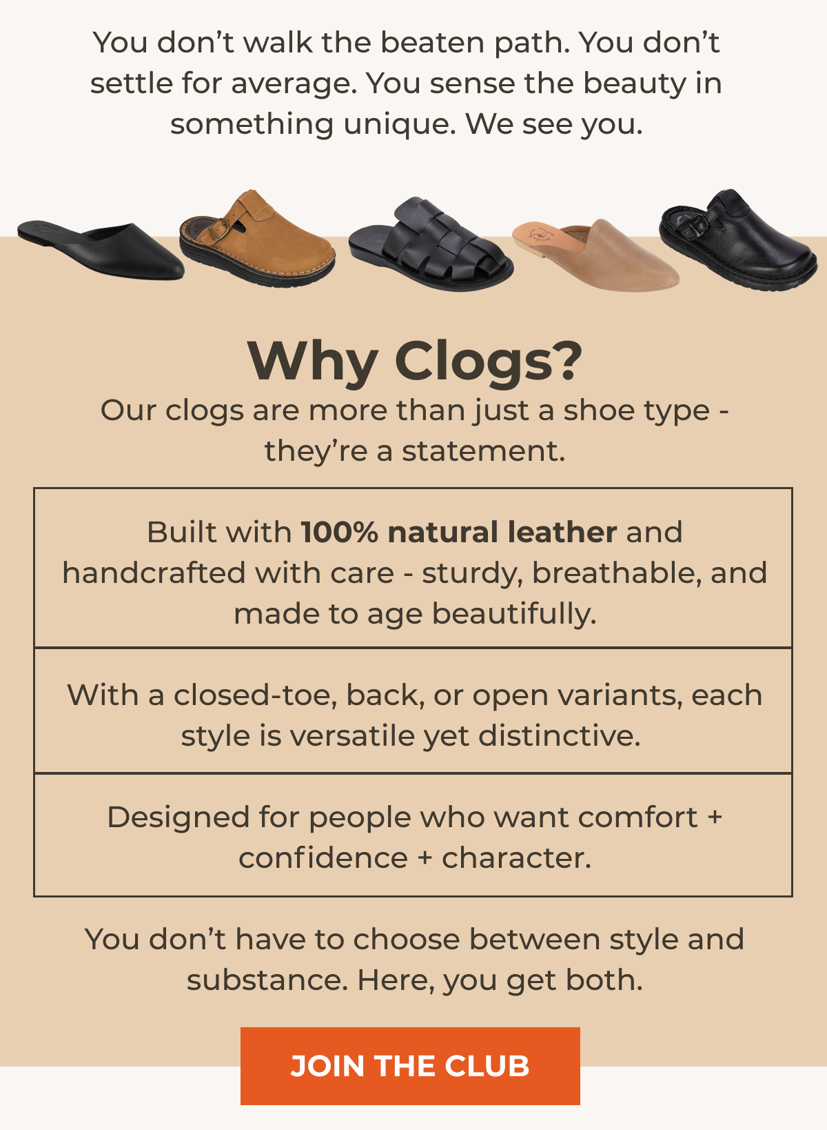 Why Clogs?