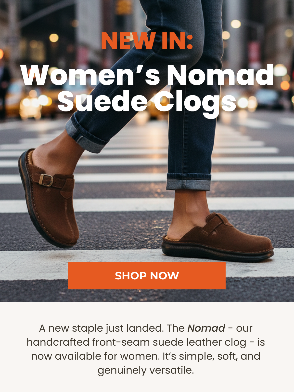 New In: Women’s Nomad Suede Clogs