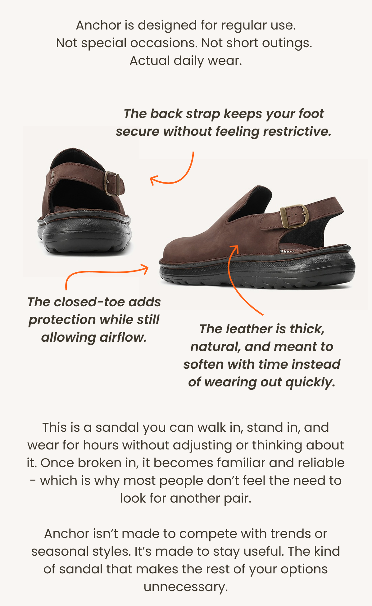 Anchor is designed for regular use.