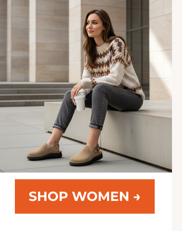 Anchor Back-Strap Leather Clog SHOP WOMEN