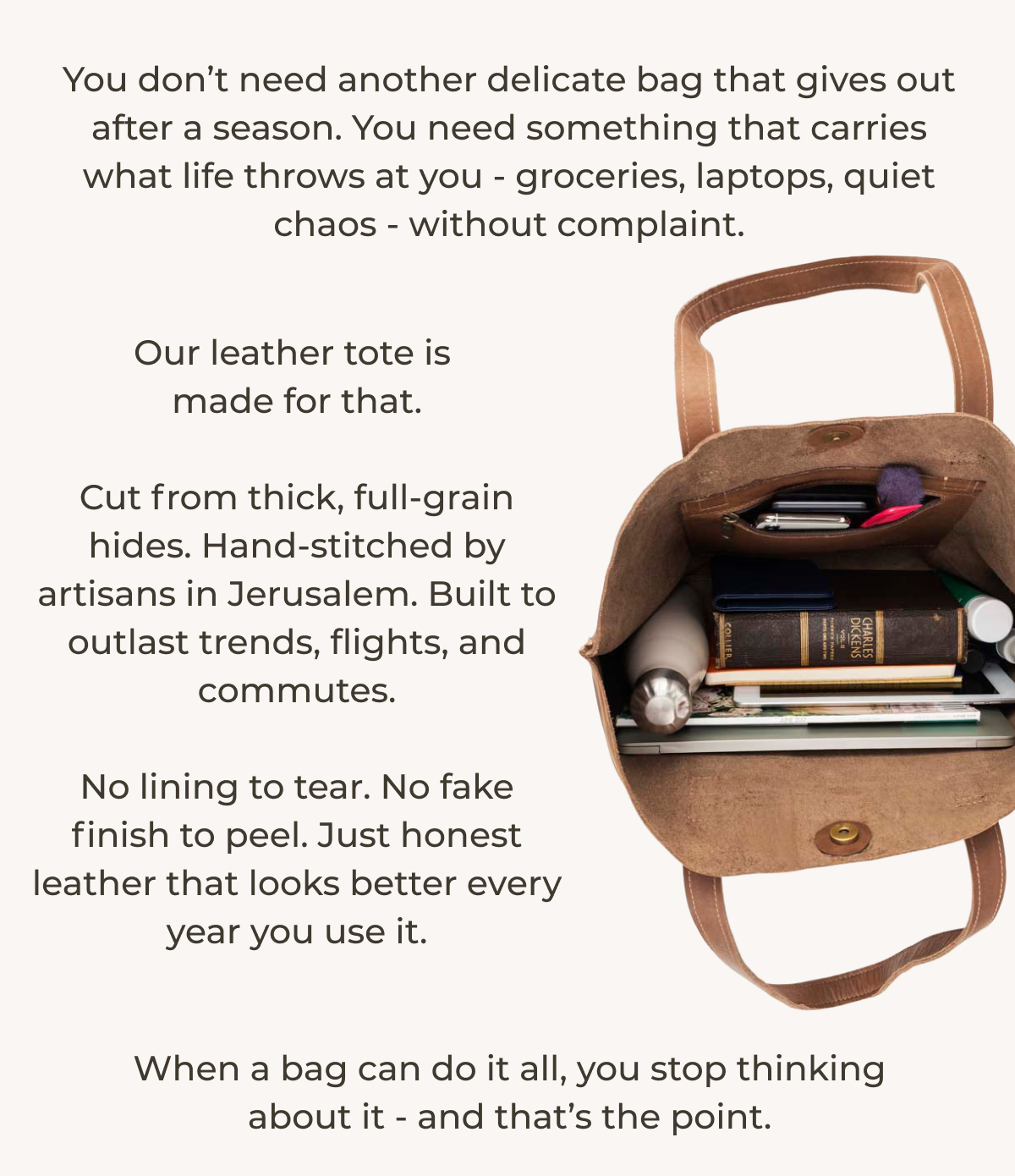You don’t need another delicate bag that gives out after a season. 
