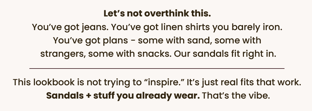 Let’s not overthink this. 