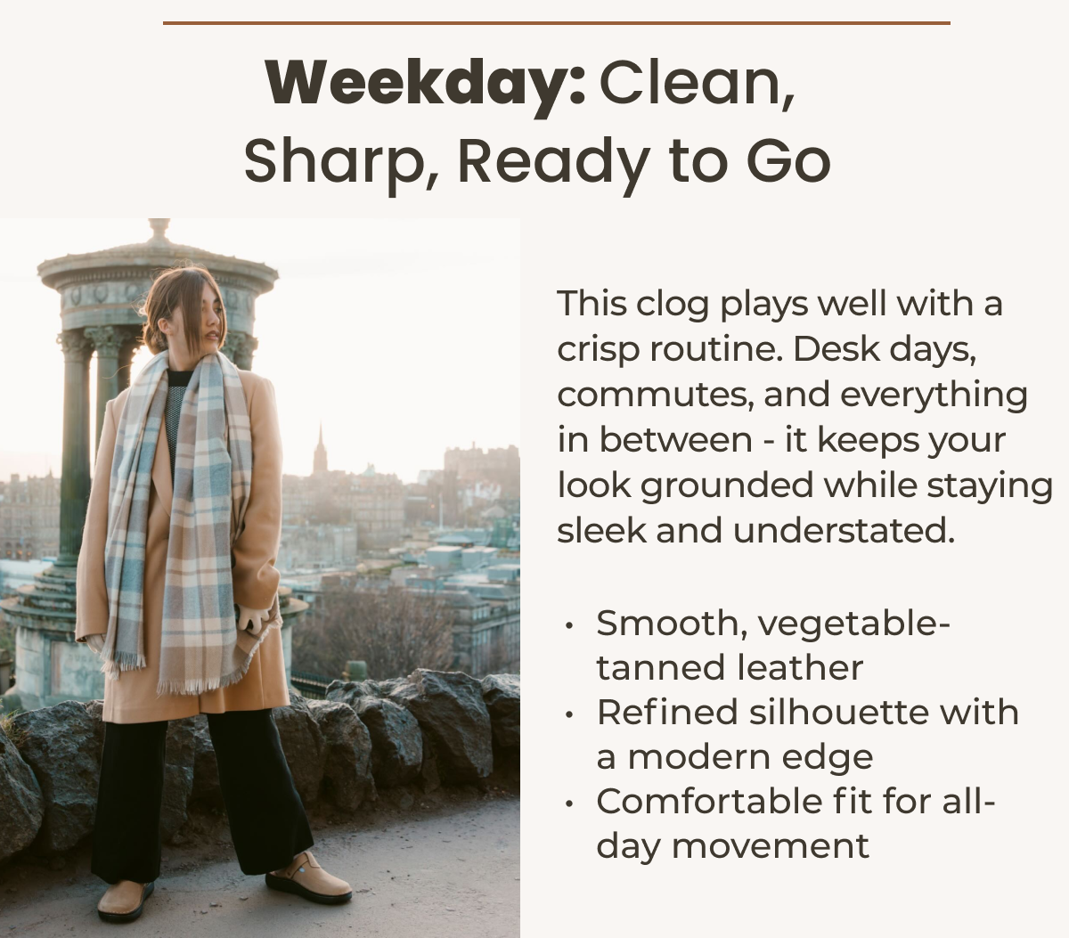 Weekday: Clean, Sharp, Ready to Go