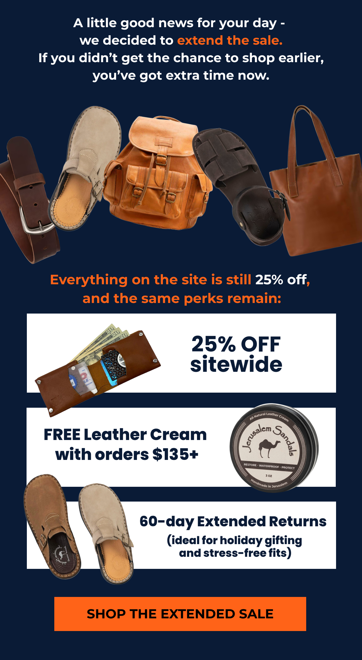 A little good news for your day - we decided to extend the sale.