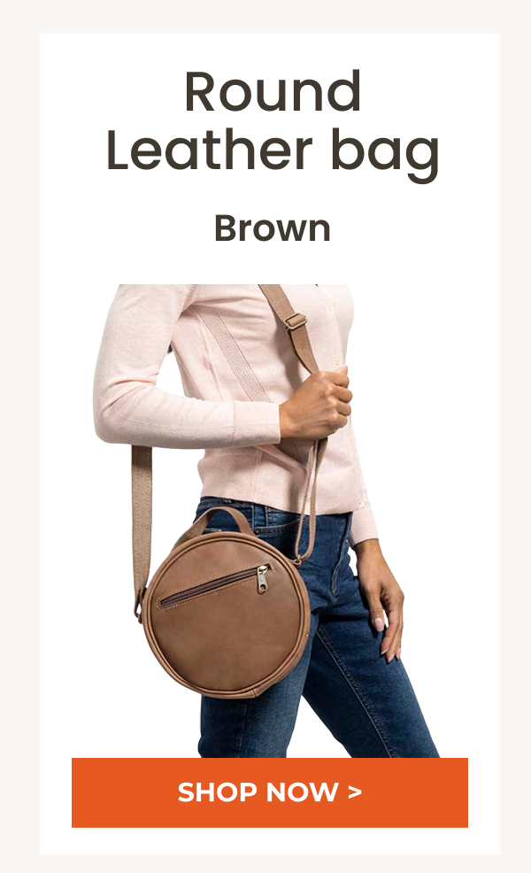 Round Leather Bag