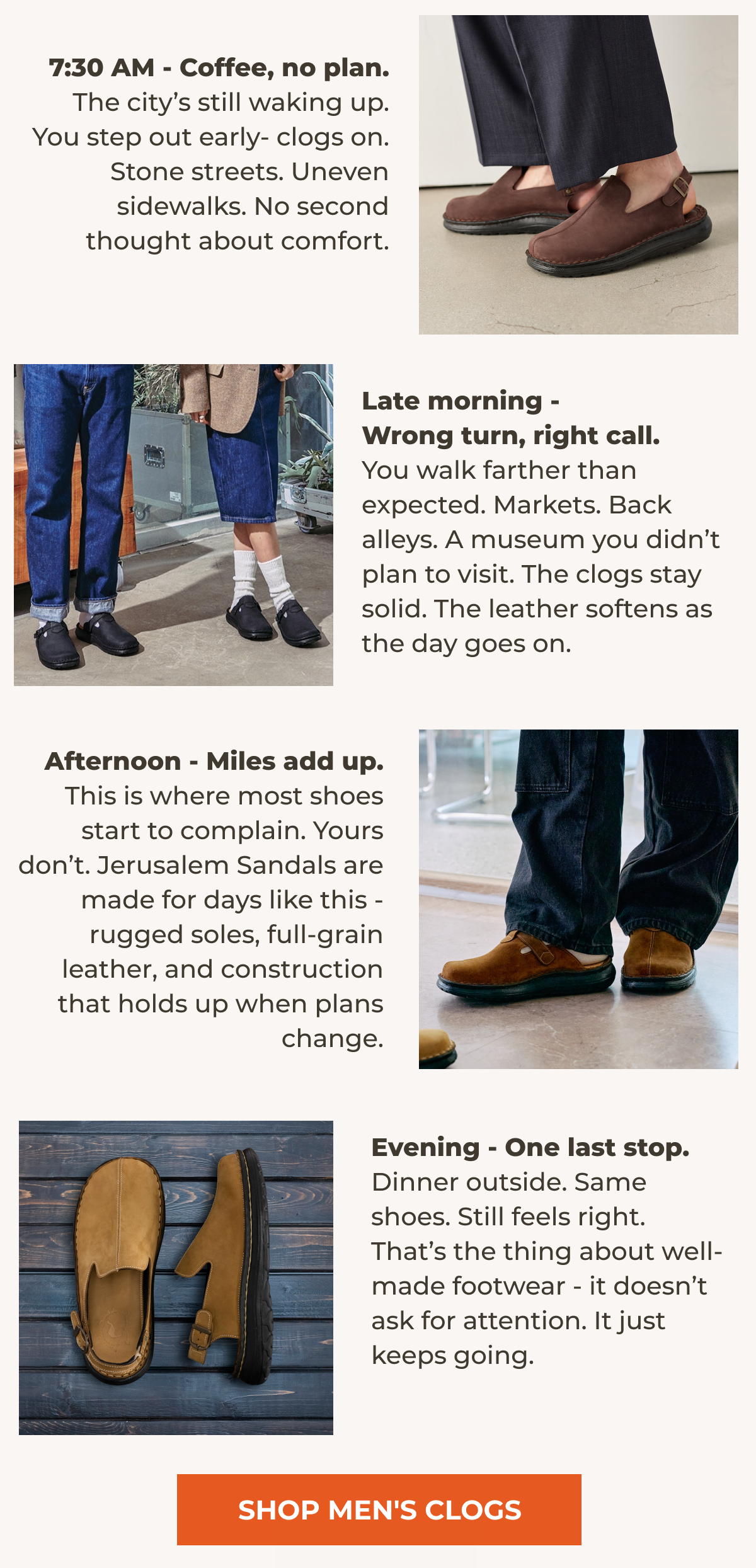 7:30 AM - Coffee, no plan.