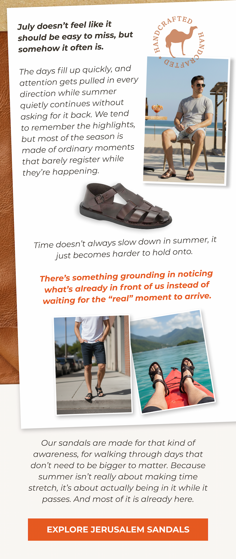 EXPLORE JERUSALEM SANDALS