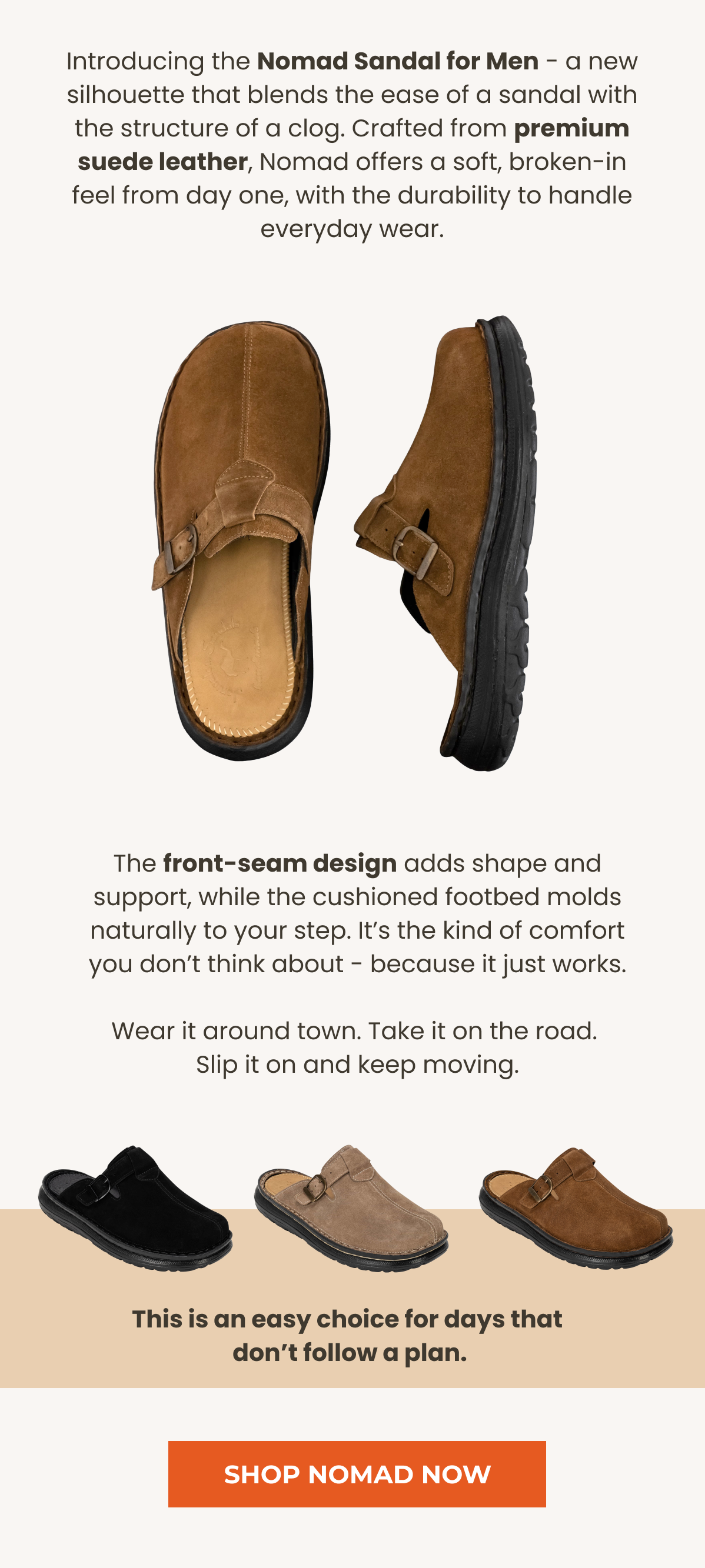 Introducing the Nomad Sandal for Men