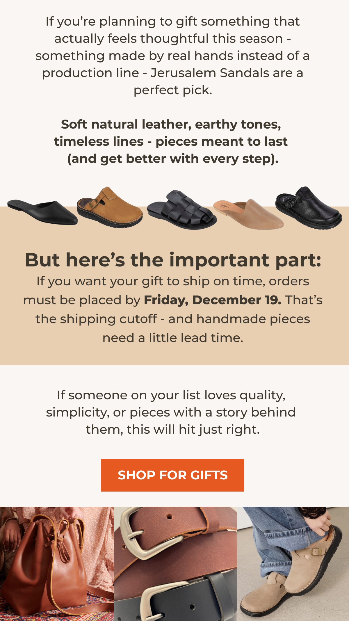  If you want your gift to arrive by Tuesday, now’s the moment to order. 