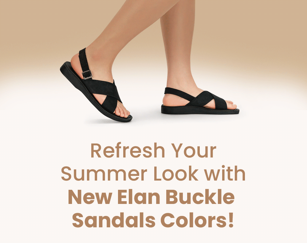 Refresh Your Summer Look with New Elan Buckle Sandals Colors!