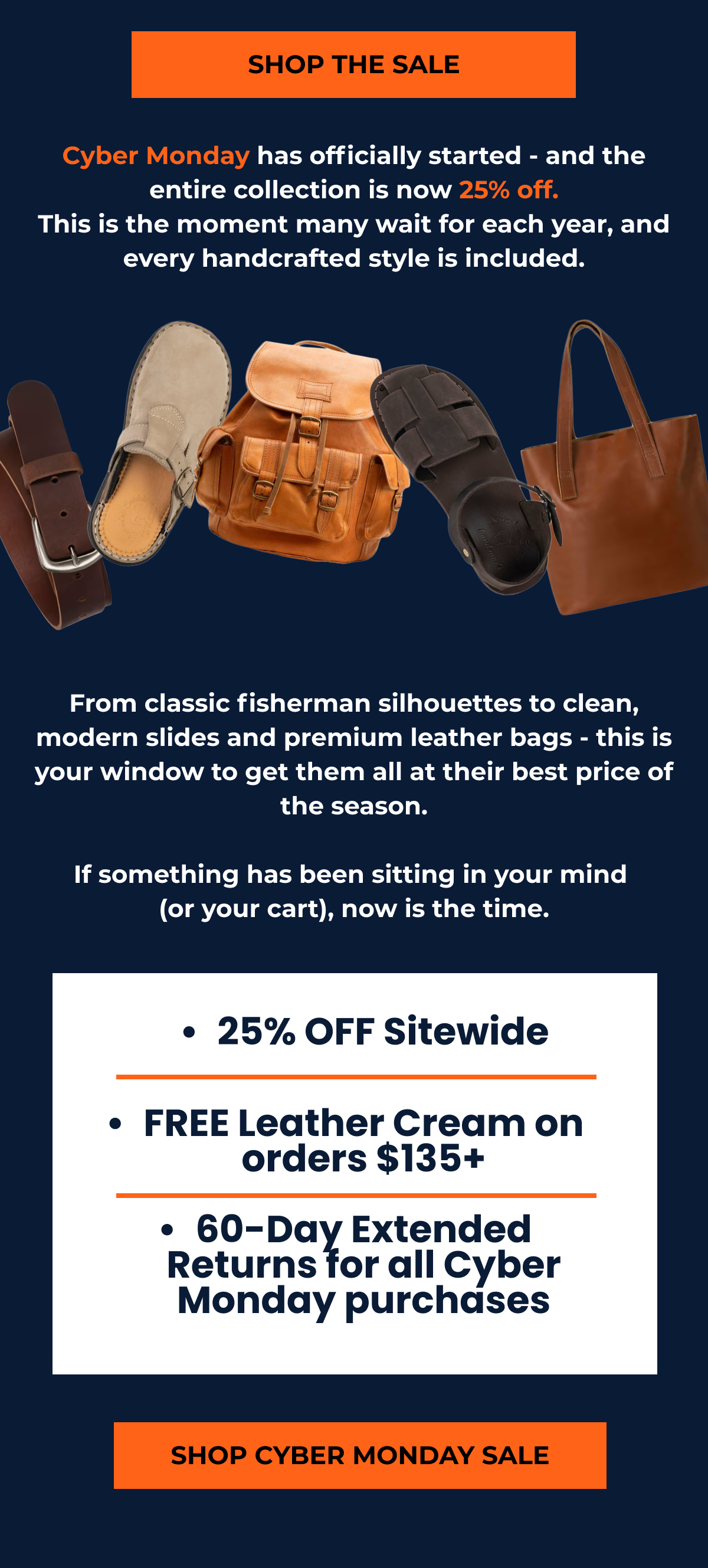 SHOP CYBER MONDAY SALE