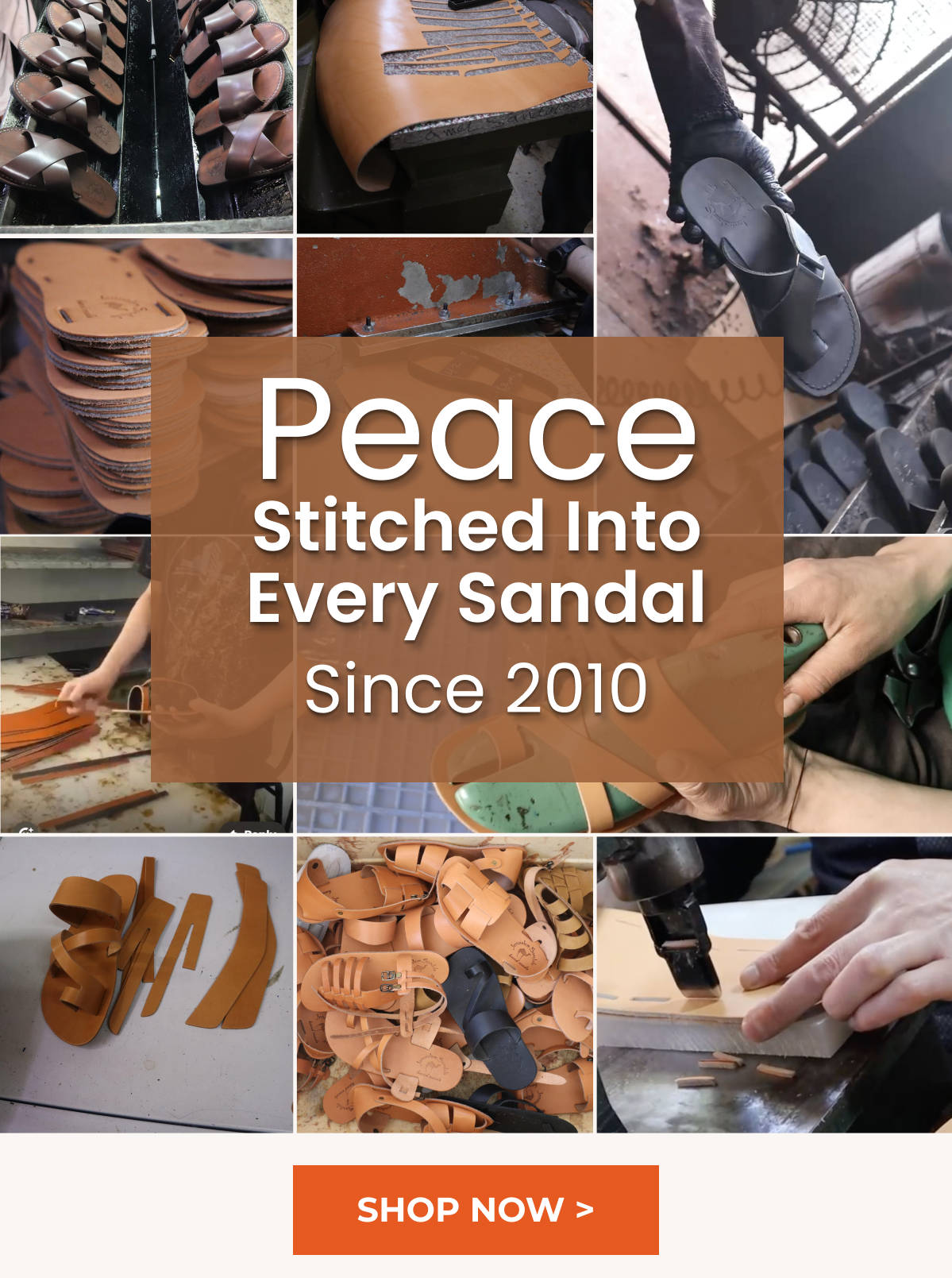 Peace Stitched Into Every Sandal Since 2010