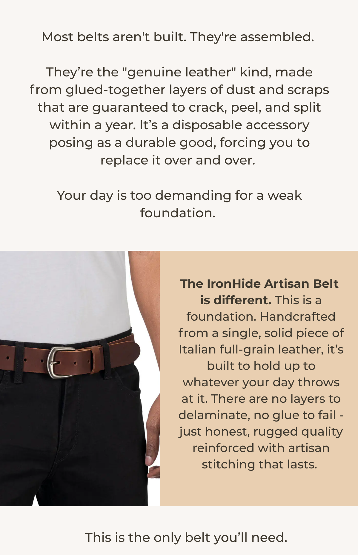 The IronHide Artisan Belt