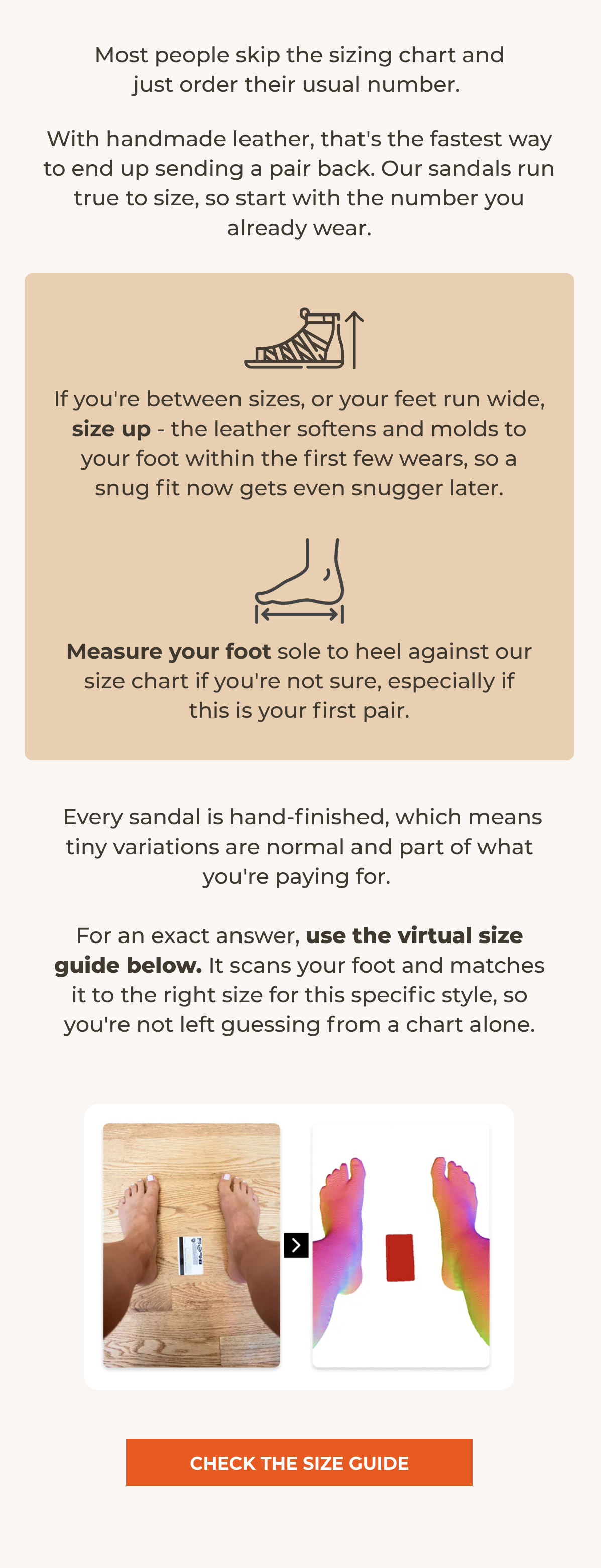 Check The Size Guide