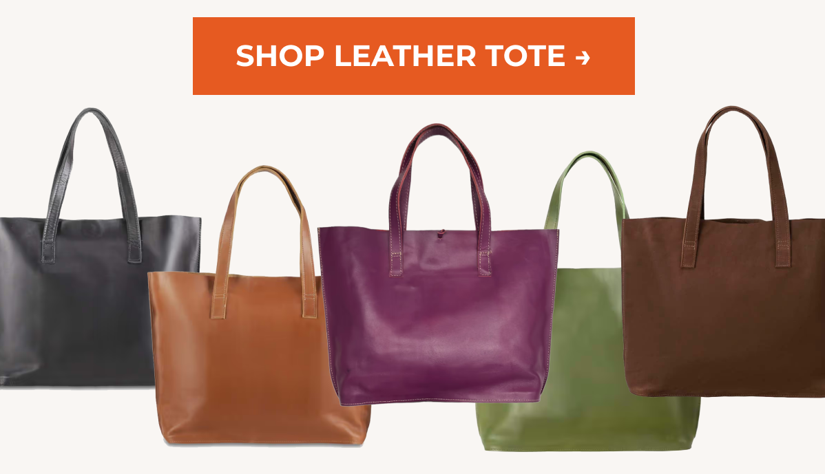 SHOP LEATHER TOTE