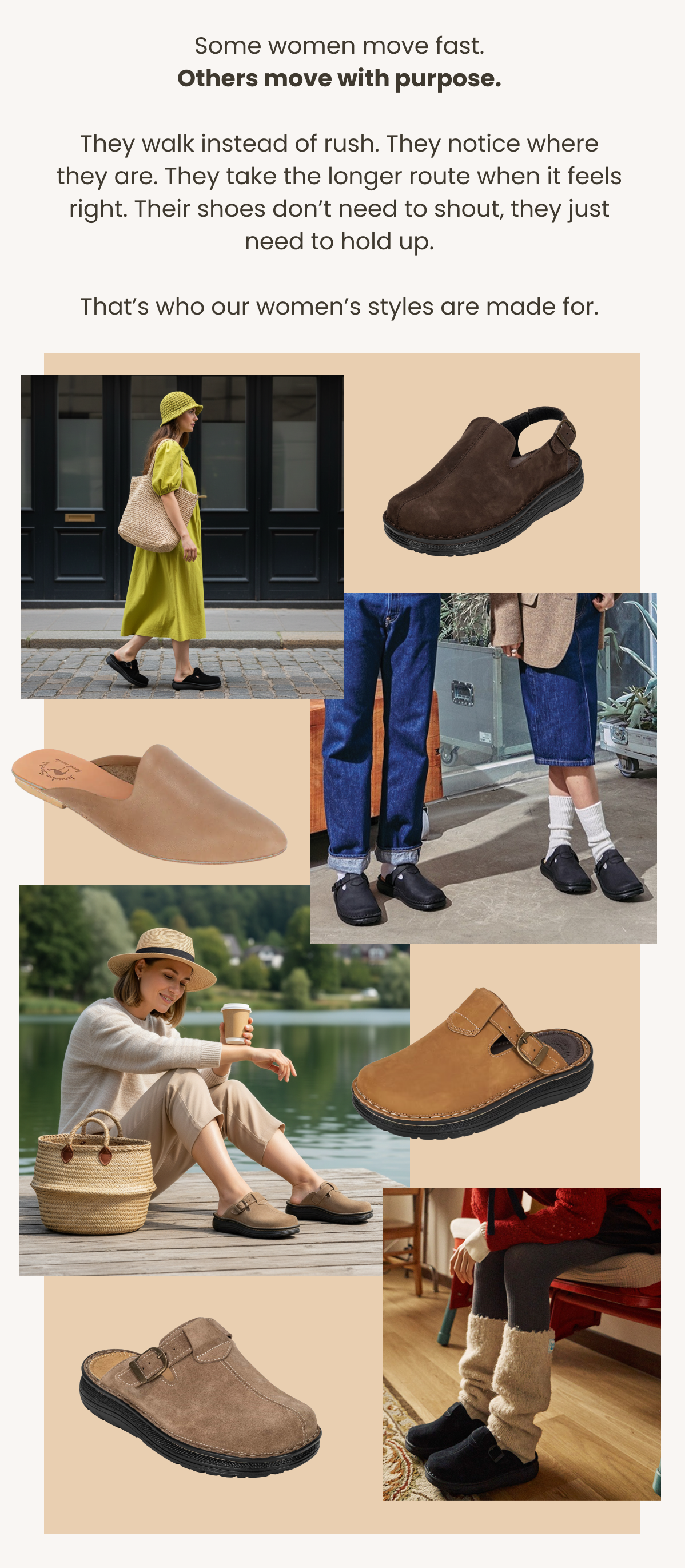 Some women move fast.  Others move with purpose.