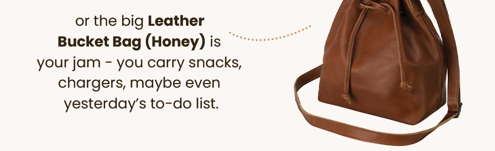 Leather Bucket Bag