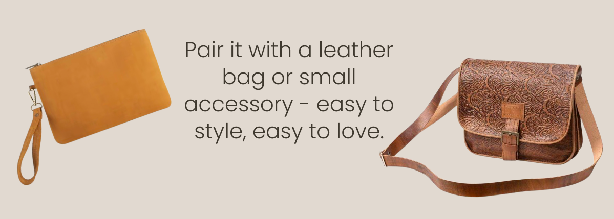 Pair it with a Leather Bag