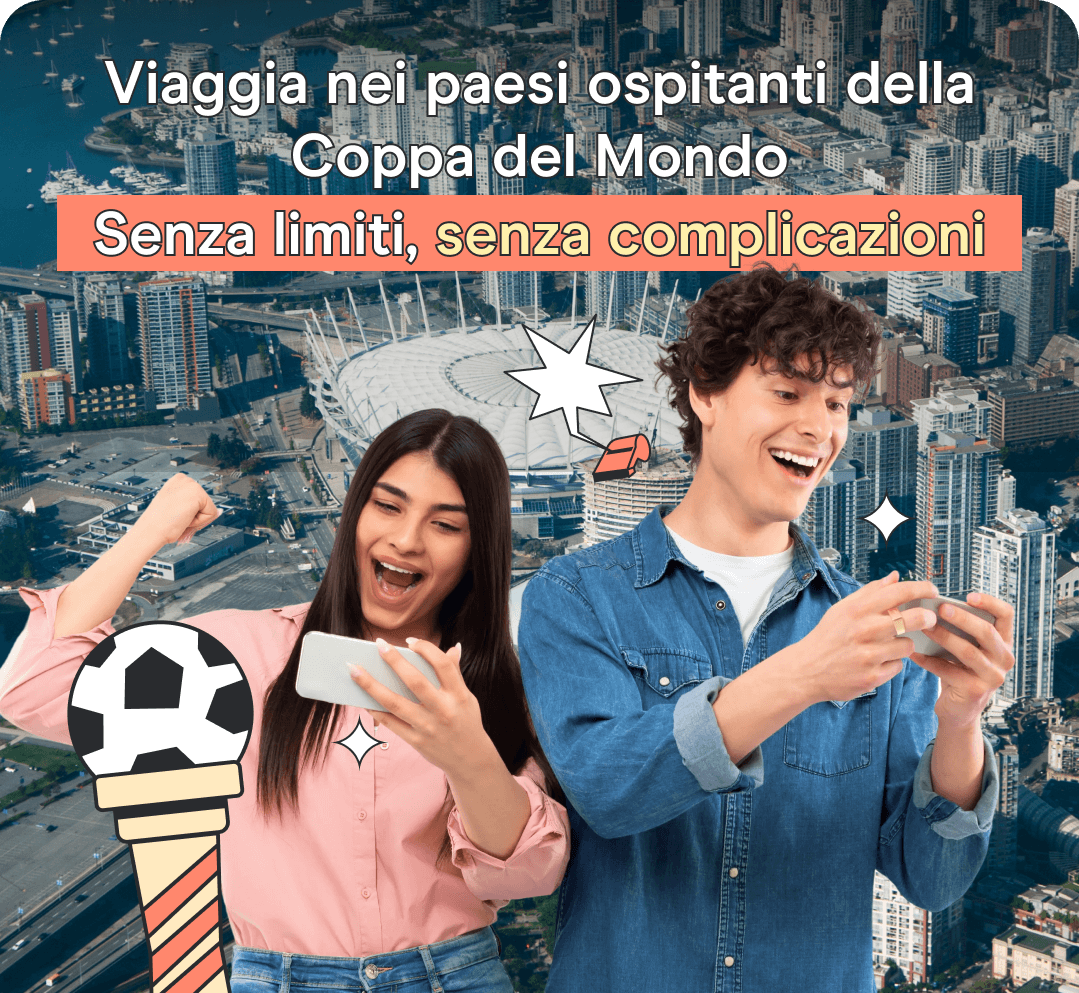 Viaggia nei paesi ospitanti della Coppa del Mondo Senza limiti, senza complicazioni