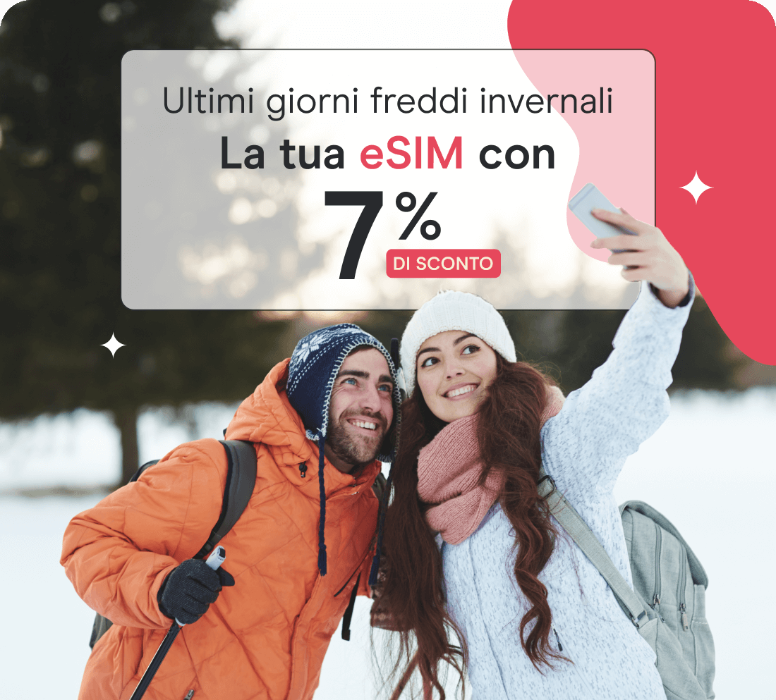 Acquista la tua eSIM con lo sconto