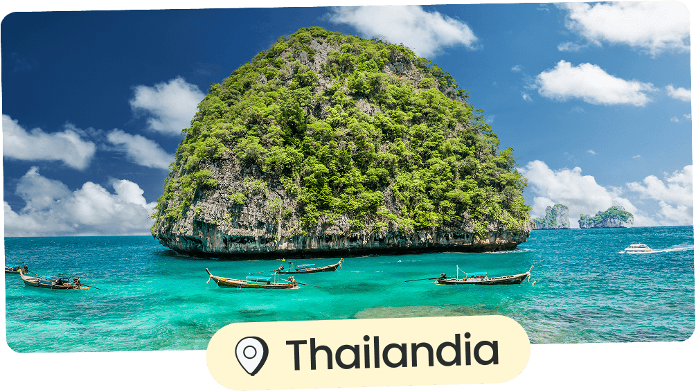 La tua eSIM Holafly è l'ideale per il tuo viaggio in Thailandia