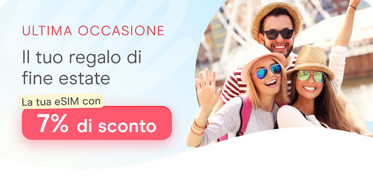 Acquista la tua eSIM con lo sconto