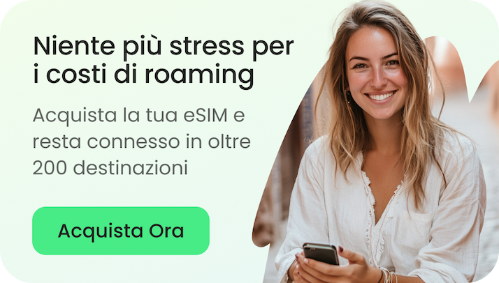Rimani connesso quest'estate con la eSIM di Holafly.
