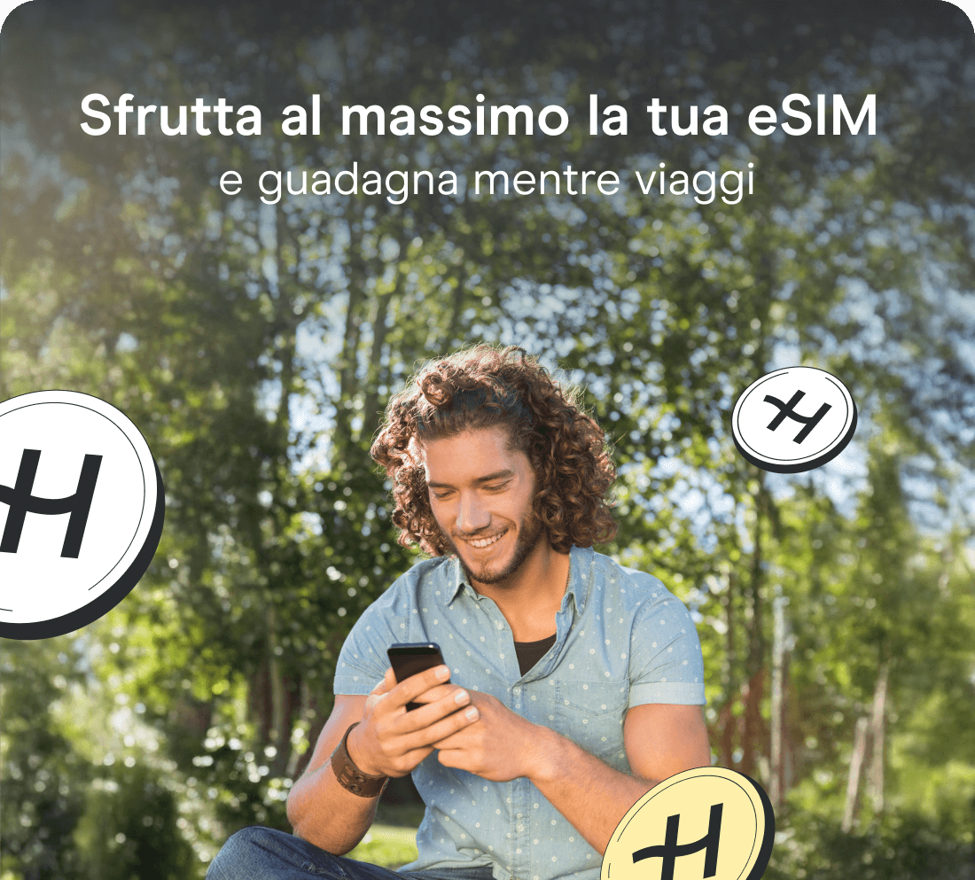 Sfrutta al massimo la tua eSIM e guadagna mentre viaggi.