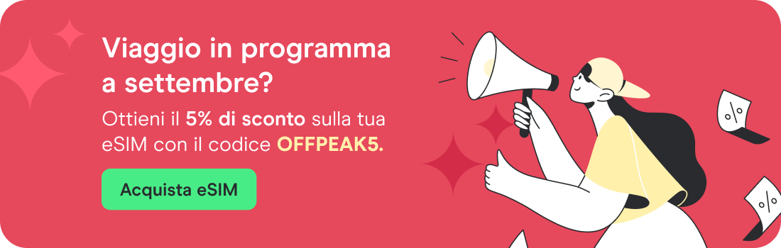 5% di sconto eSIM 