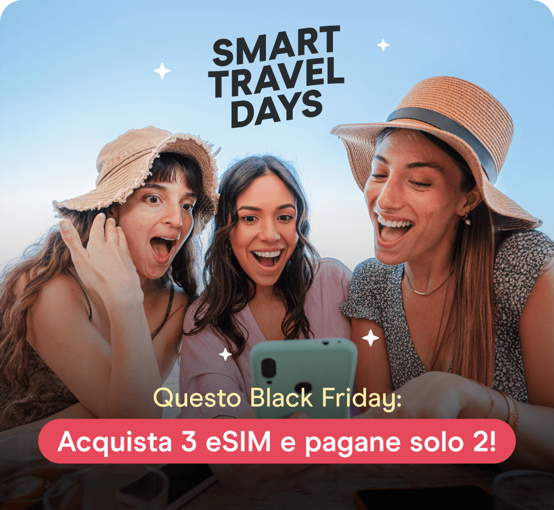 Questo Black Friday: Acquista 3 eSIM e pagane solo 2!