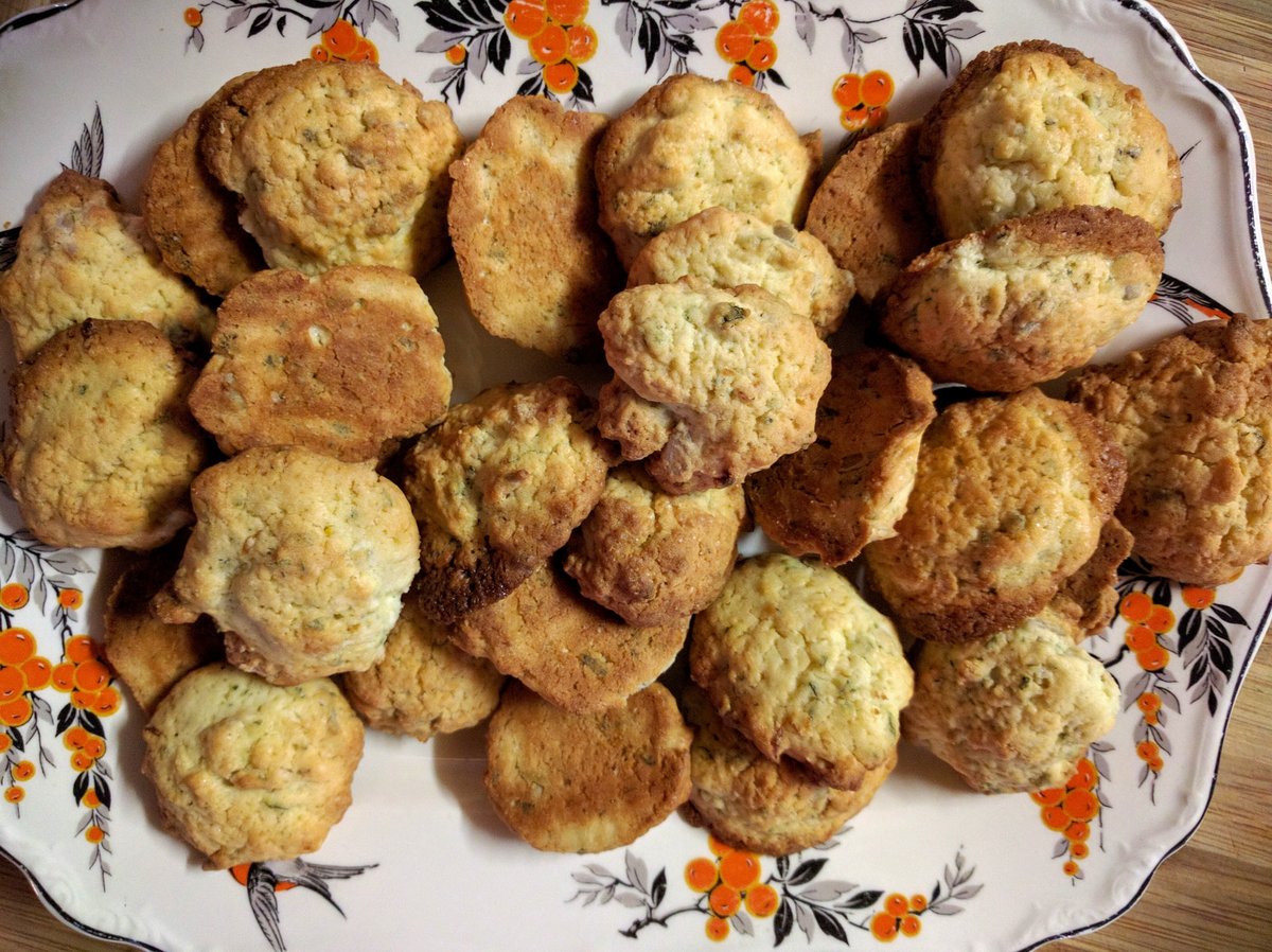 Tangerine and sage biscuits