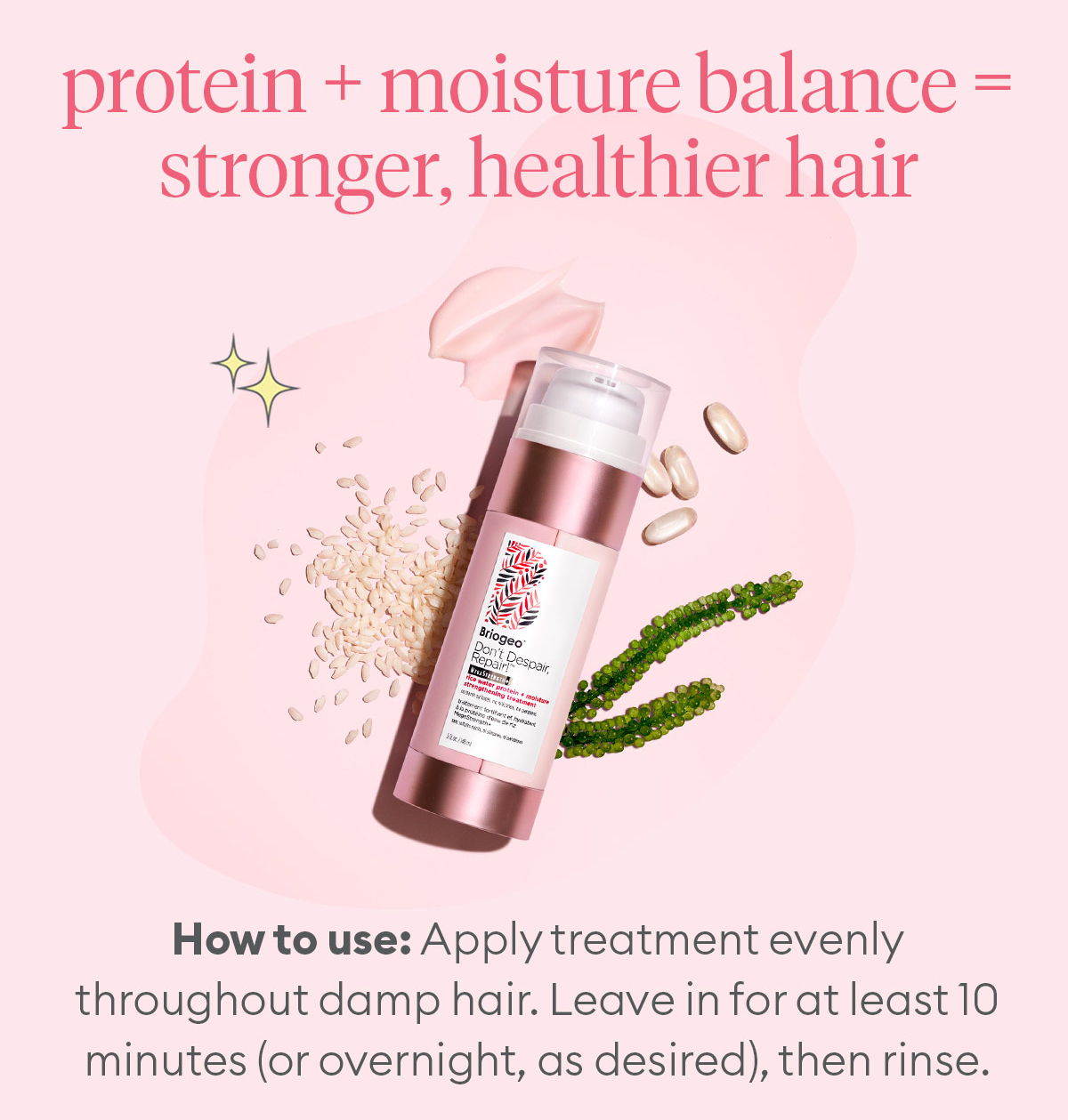 BACK IN STOCK Rice Water Protein Treatment Briogeo