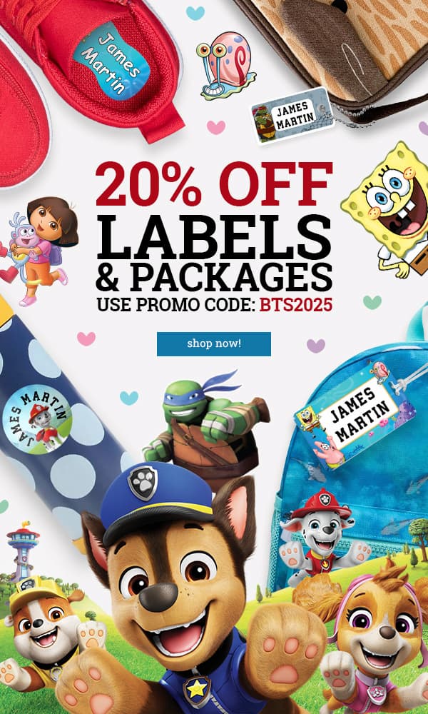Save 20% On All Labels & Packages