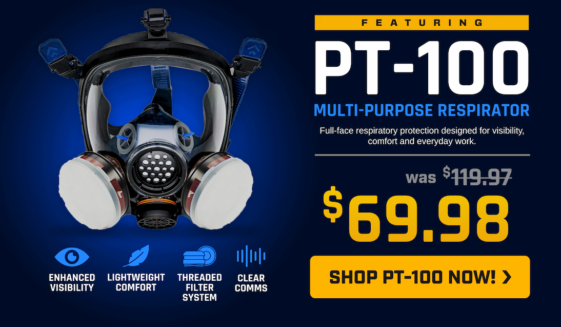 The PT-100 Multi-purpose respirator now only $69.98 from $119.97