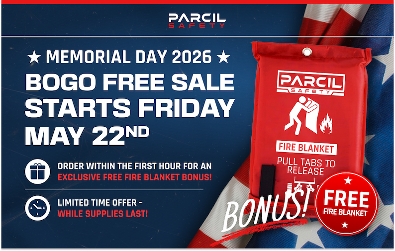 Get a free fire blanket when purchasing in the first hour!