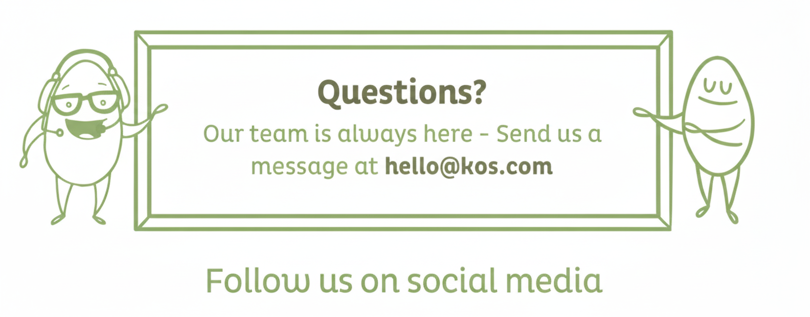 an image of two people standing next to a sign with a question on it