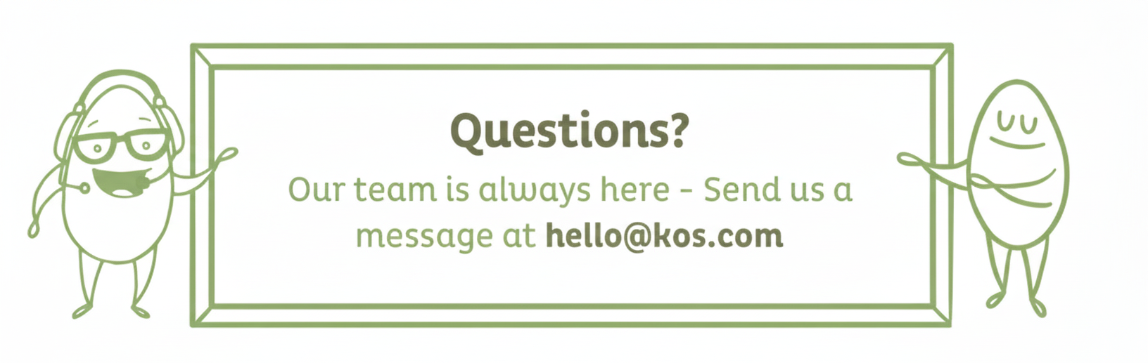 an image of two people standing next to a sign with a question on it