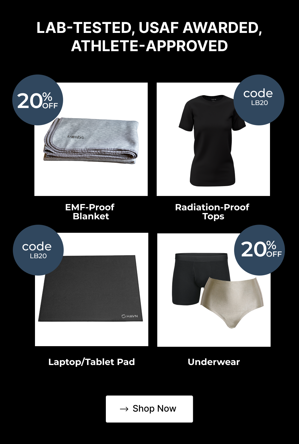 Our Best Selling EMF Protection Gear