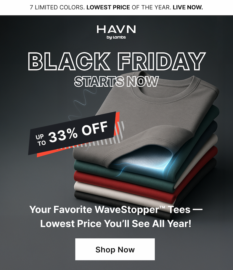 Your Favorite WaveStopper™ Tees — Lowest Price You'll See All Year!