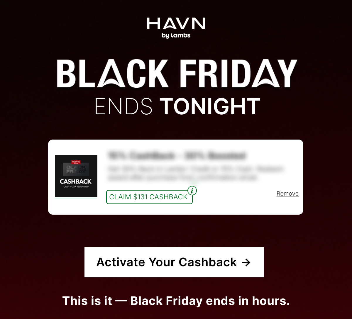 We may not be able to offer this steep of a discount again. After this: