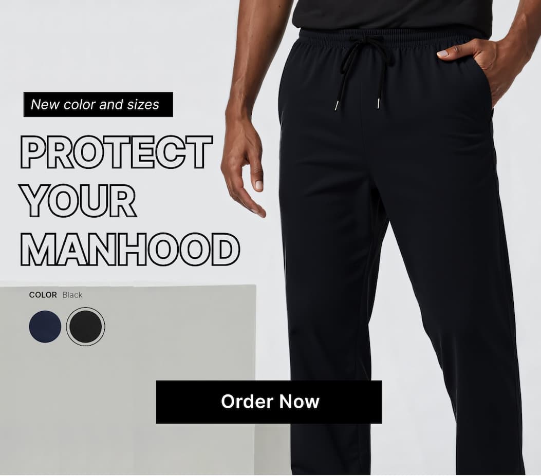 Your favorite premium joggers, now protecting your manhood from EMF.