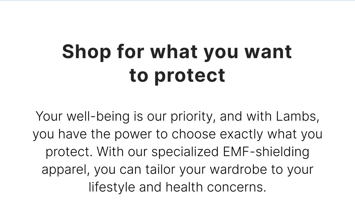 Shop for what you want to protect