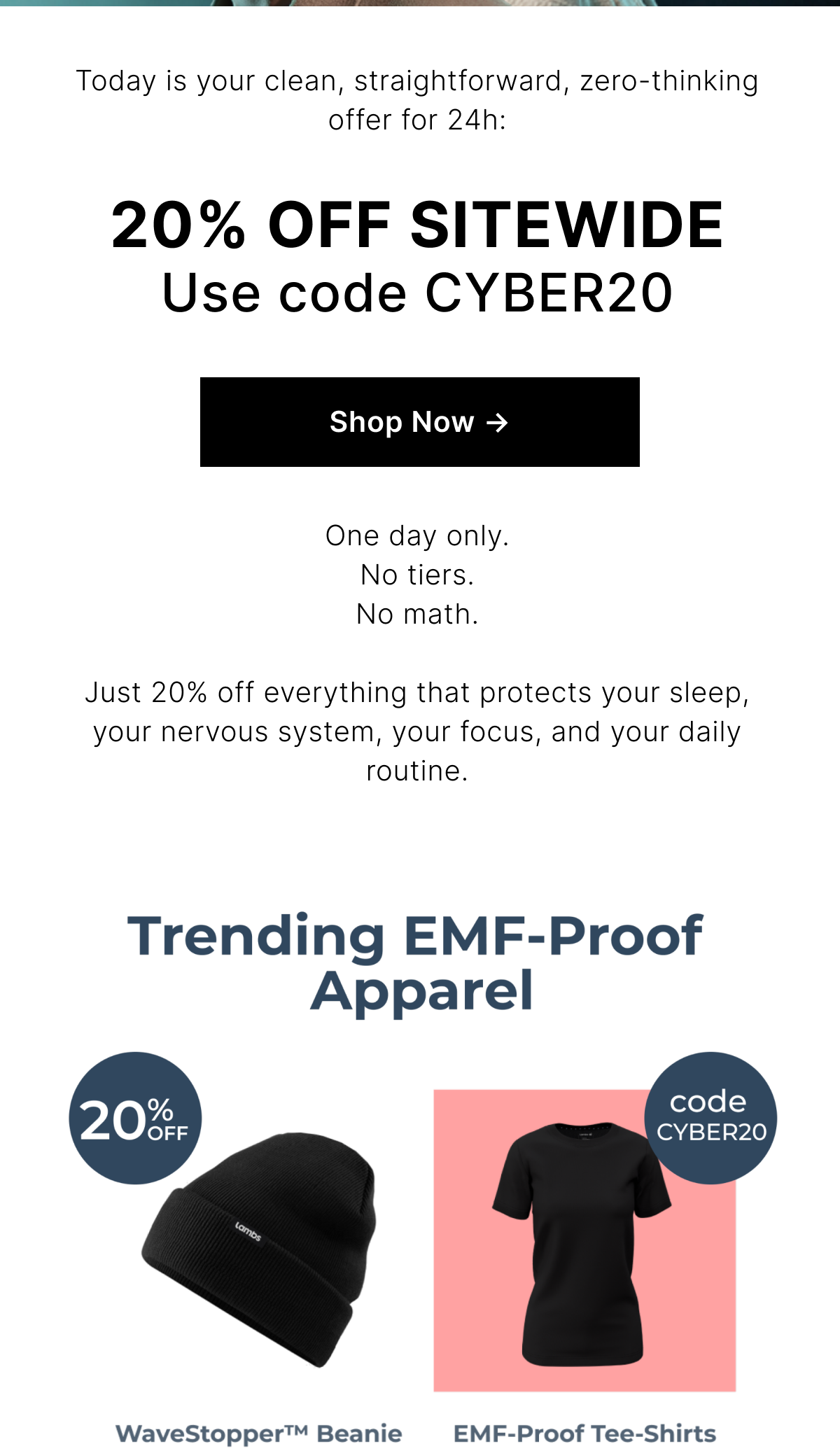 Today is your clean, straightforward, zero-thinking offer for 24h: