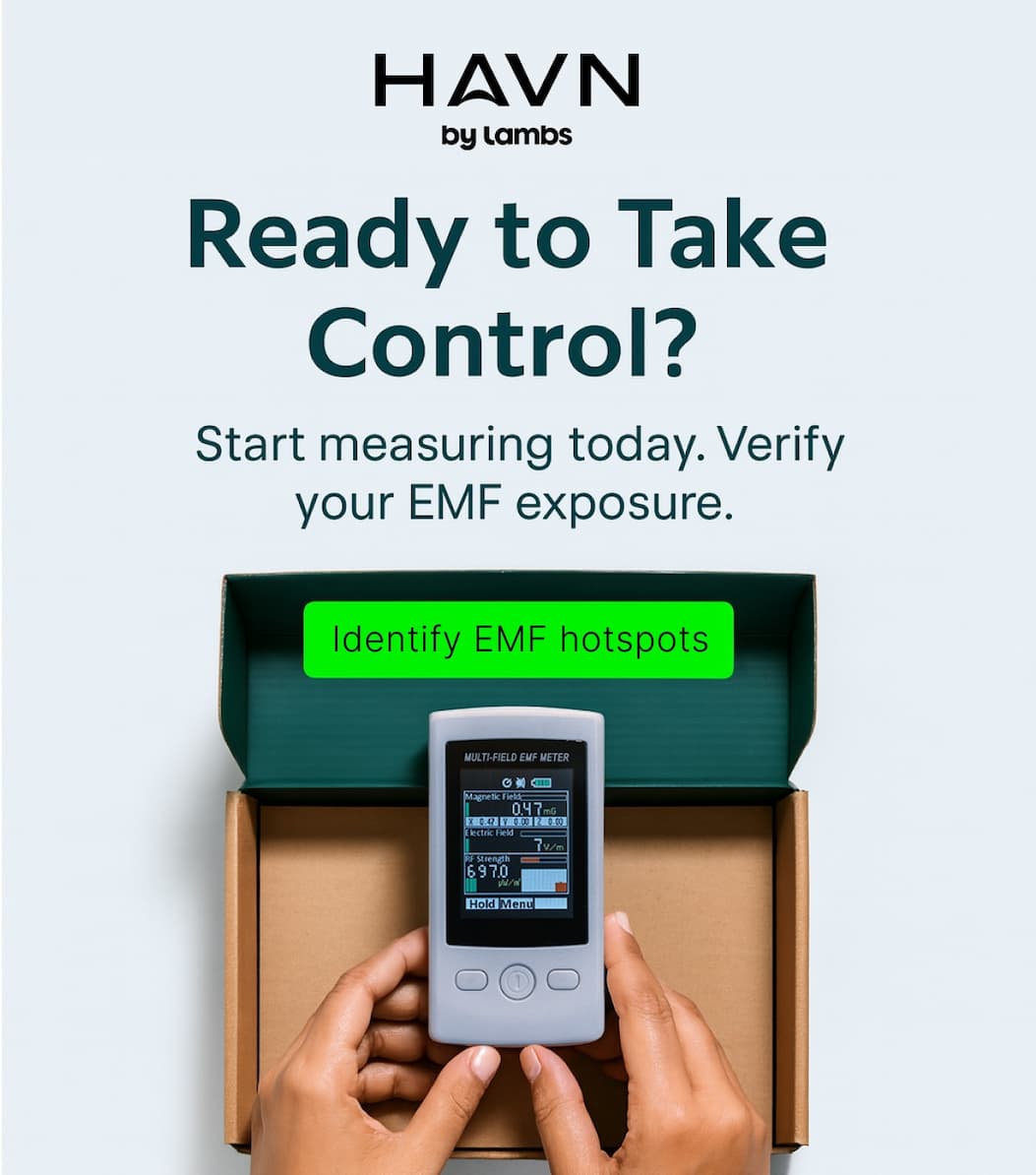 Ever wonder what's really happening in your living room? Or why your home office feels different from your bedroom?  The invisible world around us shapes how we feel every day.  **Introducing the HAVN Multi-Field EMF Meter - your window into what was previously unseen.**