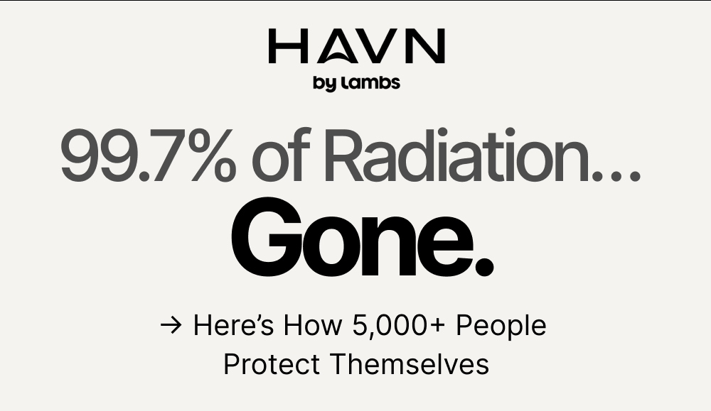 9.7% of Radiation…  Gone. 