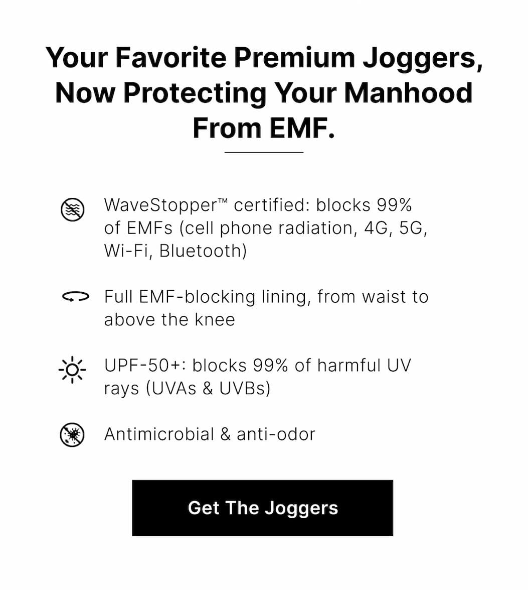 WaveStopper™ certified: blocks 99% of EMFs (cell phone radiation, 4G, 5G,  Wi-Fi, Bluetooth)  Full EMF-blocking lining, from waist to above the knee